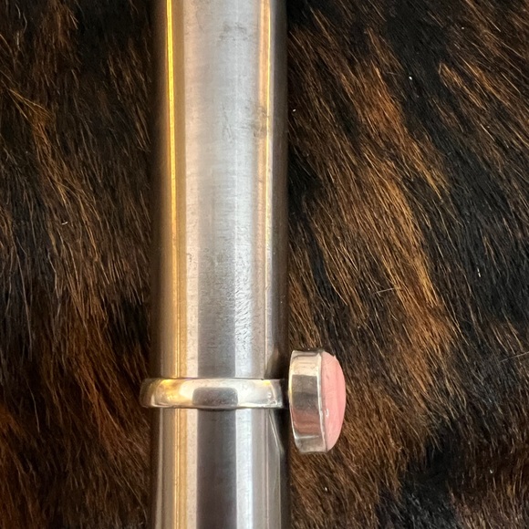 ❤️ Queen Pink Conch Heart Ring Sterling Silver Navajo Southwestern Style Sz 8.75 - Picture 10 of 14